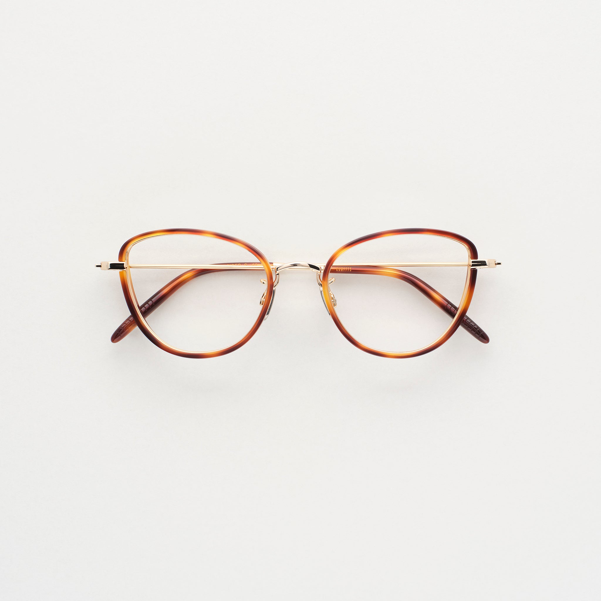 Tiber: Cat-eye style steel glasses | Cubitts